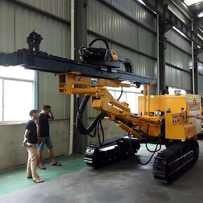 Professional Crawler Pneumatic Down The Hole Drill Rig, Hydraulic Crawler DTH Drilling Machine, Automatic Borehole Rig for Water Well, Blasting & Anchoring