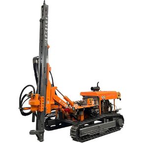Crawler Pneumatic DTH Drill Rig with Hydraulic Power, Automatic Down The Hole Drilling Rig Borehole Machine for Mining, Quarry & Water Well