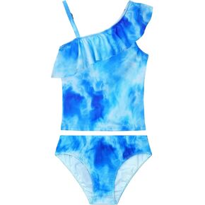 Girls Tankini Swimsuit بدلة السباحة من قطعتين ملونات طفل أطفال شكلك in Kuwait