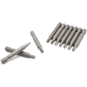 Adapter Drill Bits,Driver Bits Set, Screwdriver Bits 10Pcs 1/4" 50mm Square S2 Screwdriver Bit Set Tools Repair Screwdrivers Kit Hex Shank Drill Bit for Power Household Hand Tools (Color : 10pcs)