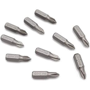 VIGANI Adapter Drill Bits,Driver Bits Set, Screwdriver Bits 10Pcs 1/4" 25mm PH1 Screwdriver Bit Set Repair Tools Screwdrivers Kit Hex Shank Drill Bit for Power Household Hand Tool