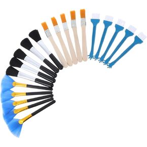 Uonlytech 20pcs Portable Laptop Keyboard Cleaning Brush Set Lightweight Detail Brush for Electronics Camera Phone Tablet and Monitor Maintenance Versatile Cleaning Tool for Tight Spaces