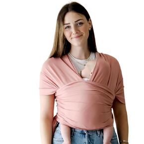 snuggle me™ Baby Wrap | Hands-Free Baby Wraps Carrier, Easy-Tie Baby Sling Carrier, Baby Carrier Wrap with Organic Cotton, Baby Wearing Wrap for Newborns from 0 to 18 Months (7-35 lbs) - Natural