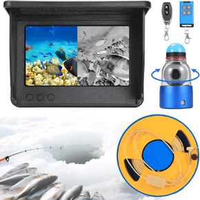 360° Underwater Fishing Camera with 5 Inch Portable Monitor Night Performance Fishfinder 1000 TVL 30M Cable