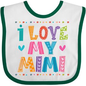 inktastic I Love My Mimi for Babies Baby Bib