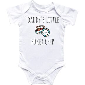 Poker Chips Vegas - Baby Boy Girl Clothes Infant Bodysuit Funny Cute Newborn