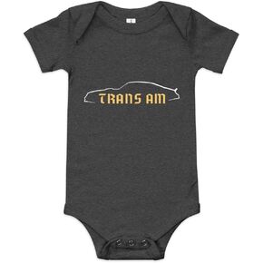 1977 Trans AM Firebird Outline Muscle Car Owner Baby Onesie one Piece