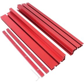 1Set 80cm Splicing Fence with Connecting Strips, Router Table Fence Aluminum T-Track Table Saw Profile Fence Fence