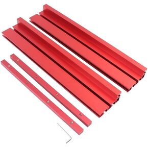 1Set Splicing Fence with Connecting Strips Router Table Aluminum Multi T-Track Table Saw Profile Fence