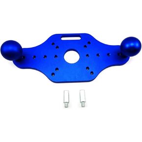 Router Base with Handles Fixed-Base Compact Guide for Woodworking Electric Trimming Milling Engraving Tools(Rojo)