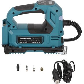 Cordless Tire Inflator Air Compressor Compatible with Makita 18V Battery, 120W Digital Air Pump, 120PSI, Dual Power Mode-Battery Not Included