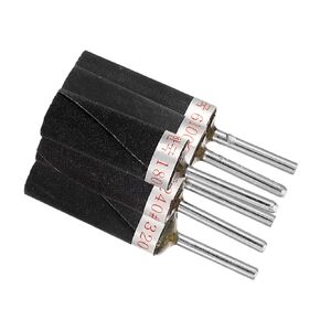 GANAZONO 6pcs Sandpaper Roll Assortment Drum Polisher Cylindrical Sandpaper Rod Grinding Head for Rotary Tool
