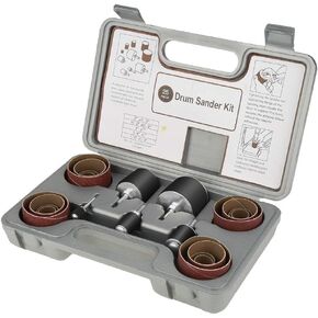 25pcs Spindle Sanding Drum Sander Kit with, Standard Size Drums Compatible with Drill Press, Ideal for DIY Woodworking and Home Improvement, Long Lasting and sturdy