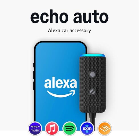 Echo Auto (2nd Gen, 2022 release) | Add Alexa to your car in Saudi Arabia