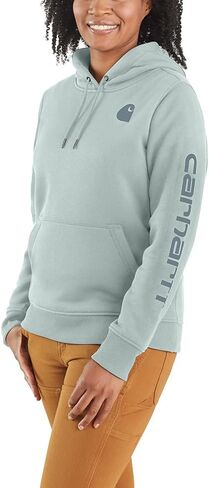 سويت شيرت نسائي من Carhartt بتصميم مريح متوسط ​​الوزن بأكمام تحمل شعار Dew Drop in Saudi Arabia