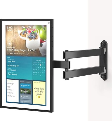 WALI Folding Ceiling TV Mount, Swivel and Flip Down TV Bracket for 13 to 27 inch Flat Screens up to 44 Lbs, Under Cabinet Mounting Saving Space Max VESA 100x100mm(FCM101), Black in Kuwait