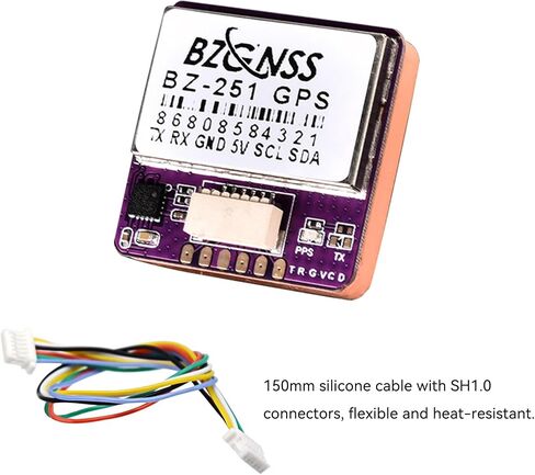 BZGNSS BZ-181 FPV GPS Module - Dual Protocol M10 Drone GPS for RC FPV Drone Racing Fixed-Wing Long-Range Flight Compatible with F405 F722 Flight Controller by Speedybee in Kuwait
