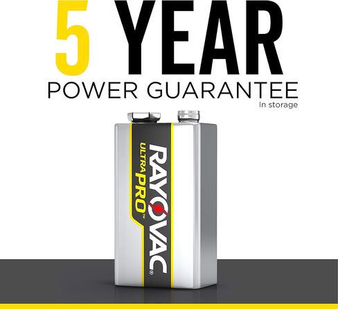 Rayovac 9V Batteries, 9 Volt Battery Recloseable Pack, 12 Count in Kuwait