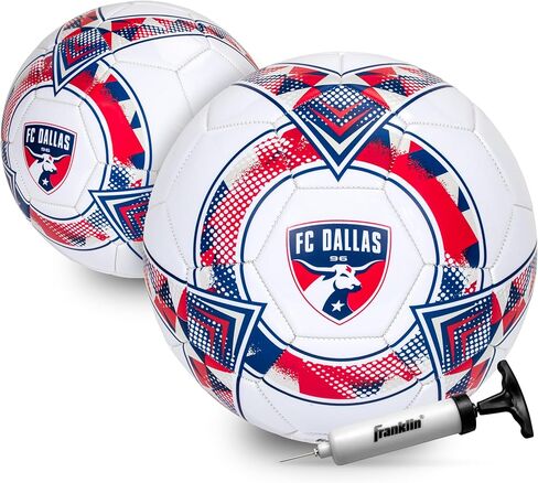 Franklin Sports MLS Columbus Crew SC Soccer Ball - Official Size 5 Soccer Ball - Soft Abrasion Resistant Cover - Official Size and Weight Soccer Ball - Air Pump Included in Saudi Arabia