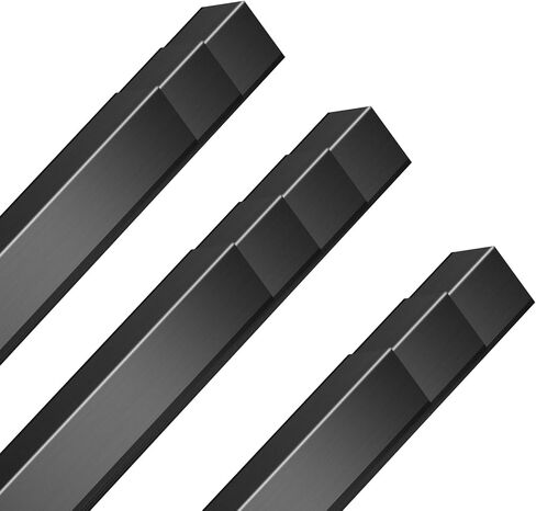 2pcs أسود جدار جدار الحائط واقي الحارس 1.6x1.6x48 "زاوية تقليم الحافة المعدنية حافة الحافة للحراس الزاوية الجدران in Kuwait