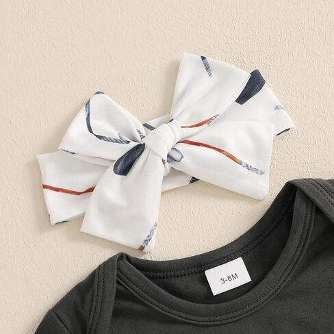 Newborn Baby Girl Hockey Clothes I'm Told I Love Hockey Romper Bell Bottom Flare Pants Set 3Pcs Infant Summer Outfits in Saudi Arabia