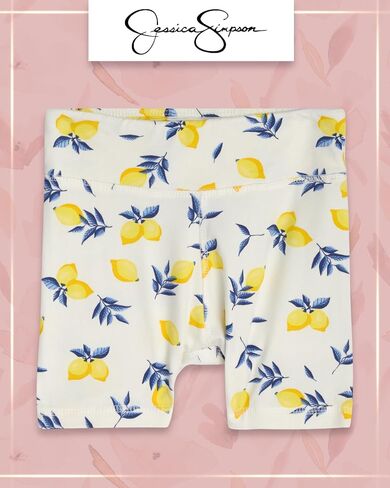 Jessica Simpson Baby Girls Shorts Set - 2 Piece Short Sleeve Girls Top, Biker Shorts for Infants & Toddlers in Kuwait