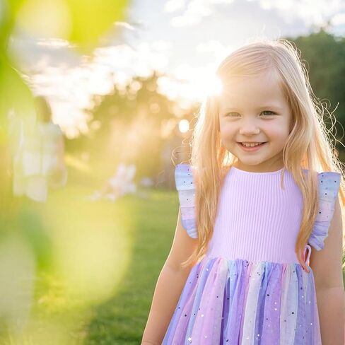 Toddler Girls Tulle Dress Summer Ruffle Sleeveless Baby Girl Fashion Tutu Dresses with Headband Princess Dress 2-6Y in Saudi Arabia