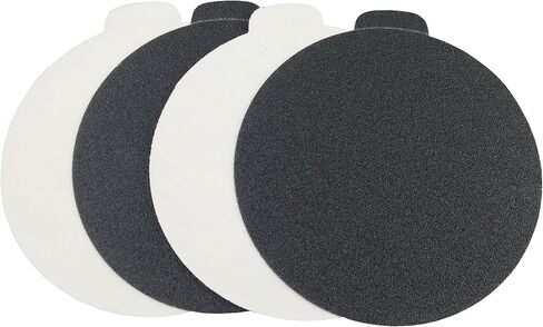 Premium 5" Silicon Carbide Heavy Duty Adhesive PSA Tab Sanding Discs | for Glass, Metal, Concrete, Composites, and Wood (100 Pack, 120 Grit) in Saudi Arabia