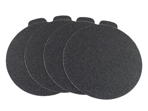 Premium 5" Silicon Carbide Heavy Duty Adhesive PSA Tab Sanding Discs | for Glass, Metal, Concrete, Composites, and Wood (100 Pack, 120 Grit) in Kuwait