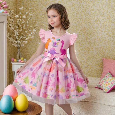 Toddler Girls Tutu Dress Kids Flutter Sleeve Princess Party Skirts Girls Summer Tulle Outfits Dresses in Kuwait