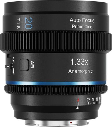 Sirui 20mm T1.8 1.33x عدسة بصرية مشوهة ، عدسة S35 التركيز التلقائي لكاميرات جبل L ، DC-S5/S5M2 ، DC-S1/S1H/S1R ، DC-S9 ، CL1 ، CL ، FP ، FPL (الزرق الأزرق) in Kuwait