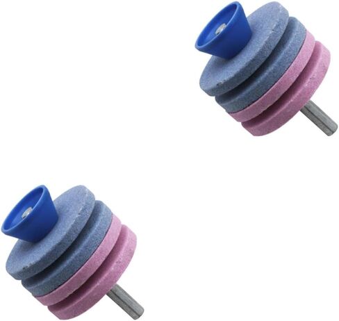 Cabilock 2pcs 4 4-Layer Lawnmower Blade Sharpener Parts Compatible Easy to Use Power Drill Mower Blade Tool in Saudi Arabia