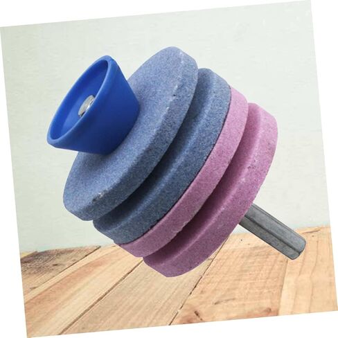 Cabilock 2pcs 4 4-Layer Lawnmower Blade Sharpener Parts Compatible Easy to Use Power Drill Mower Blade Tool in Saudi Arabia