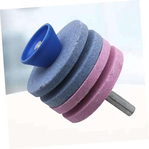 Cabilock 2pcs 4 4-Layer Lawnmower Blade Sharpener Parts Compatible Easy to Use Power Drill Mower Blade Tool in Saudi Arabia