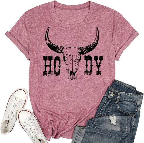 Western Cowgirl Cowboy Howdy T Shirt for Women Party in Saudi Arabia