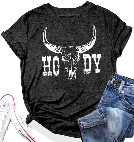 Western Cowgirl Cowboy Howdy T Shirt for Women Party in Saudi Arabia