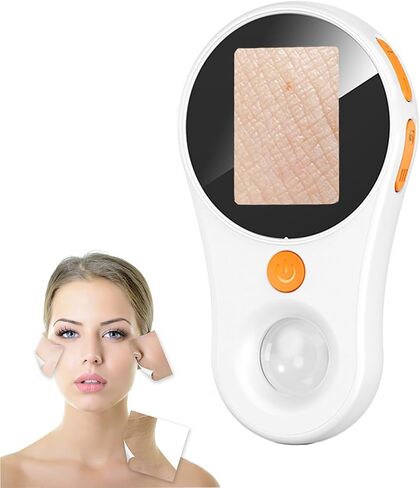 Handheld Dermatoscope Skin Analyzer Machine, Wireless Portable Digital Microscope with 1080P IPS Screen 8 LEDs, 500X Magnifier, for Scalp/Hair Trichomes Facial Skin Dermatoscope in Saudi Arabia