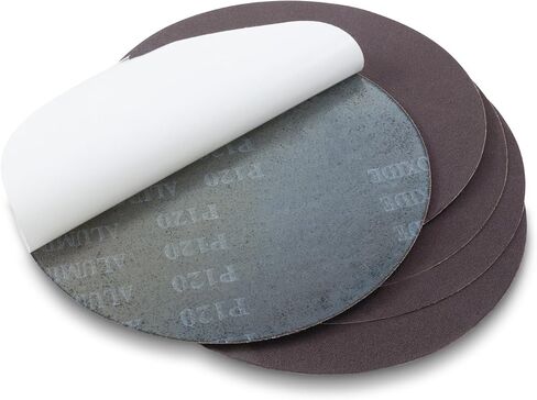 Red Label Abrasives 12 Inch 80 Grit Adhesive Back Aluminum Oxide Multipurpose Sanding Discs, 5 Pack in Saudi Arabia