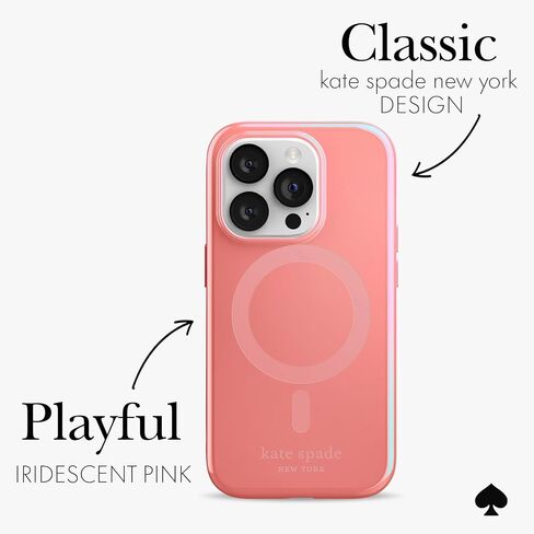 Kate Spade New York iPhone 14 Pro Case, Compatible with Wireless Charging - Hollyhock Floral in Saudi Arabia