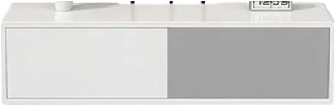 Wall Mounted Router Organizer Solid Wood Router Storage Box, Wall Wall-Mounted, Non-Perforated Wire Socket, Cover Ugly WiFi TV Cabinet Hidden Wire(White) in Saudi Arabia