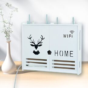 WiFi Remote Control Storage Box WiFi Remote Control Storage Box for Wireless WiFi, Games and PS4, TV Storage Wall,48x9.5x40cm(D39x7.5x24cm)