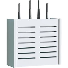 Wireless Router Storage Box Organizer - Wall Mounted WiFi Shelf for Wires, Routers, and TV Boxes - Neat and Functional Solution for Home or Office