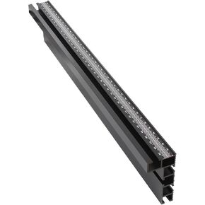 75 Type Aluminium Profile Fence Router Fence T-Track Table Fence System for Accessories Miter Saw Fence with Measure(Copper-Metric)