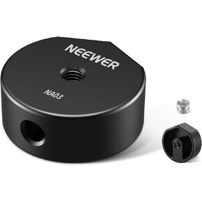NEEWER Tripod Adapter Compatible with Starlink Mini, Lightweight Aluminum Tripod Mount Conversion Adapter, Standard 1/4"" 3/8"" Threads, Not for The Pipe Adapter Mount Released After April 2025, NA03