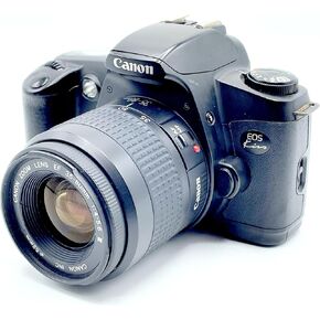 Canon New EOS KISS (المعروف أيضًا باسم Rebel G في الولايات المتحدة الأمريكية/كندا) جميع كاميرا SLR AF Black مع عدسة EF 35-80 مم (متجددة) (متجددة)