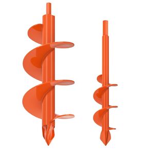 2PCS حديقة أوجير مثقاب بتات لزراعة المصباح 1.6 × 9 و 4 × 12 بوصة لتثبيط الحفر للازدحام بعد ثقب أوجير FIT 3/8 "تدريبات سداسية للثقوب المظلة والسياج