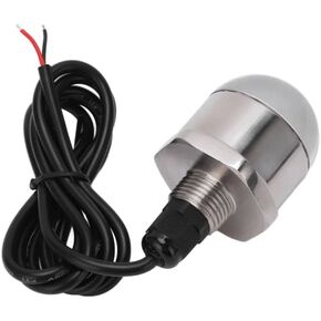 Boat Underwater Light, 12V Round Stainless Steel Boat Marine Led Underwater Lights, Yacht Accessories for Fishing, Diving, Swimming, Dusk Surfing
