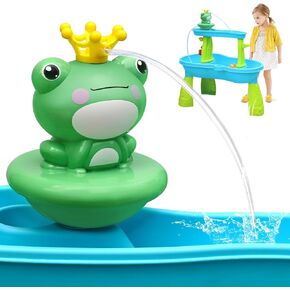weirtoya Water Table Pump for Toddlers, Battery Powered Water Pump for Water Table Cordless Work Splash Toys Kids Water Table Accessories Toddler Summer Outddor Toys