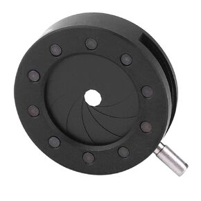 Iris Aperture, Iris Diaphragm Adjustable Microscope Iris Adapter for Iris Optical(SK12)