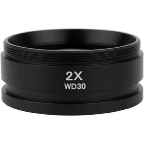 Microscope Kit WD30 2x عدسة موضوعية مساعدة M48MM Barlow Lens M48*0.75 لمحولات مجهر مجهر مجهر ثنائي العينين